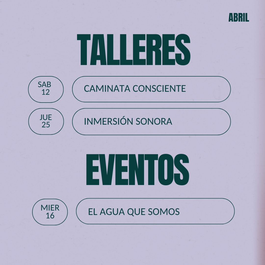 Talleresa abril